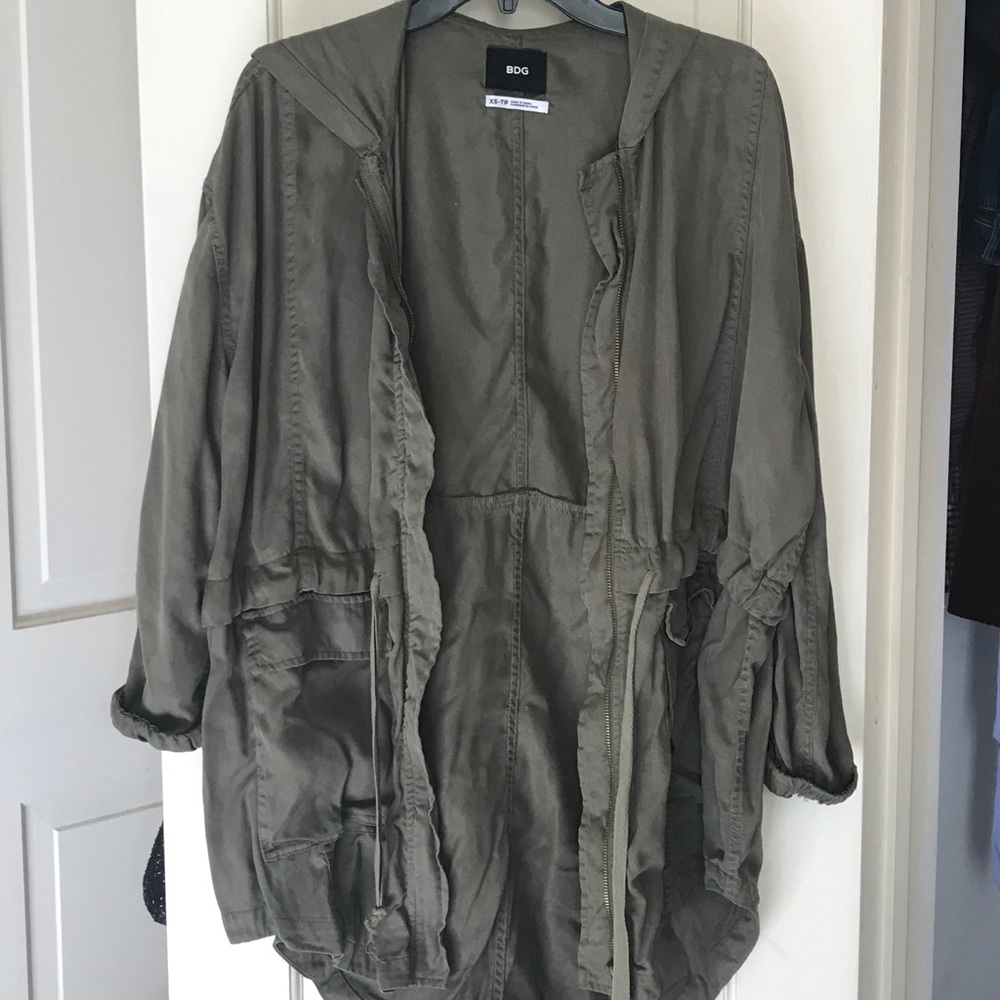 BDG Drop Hem Hooded Parka